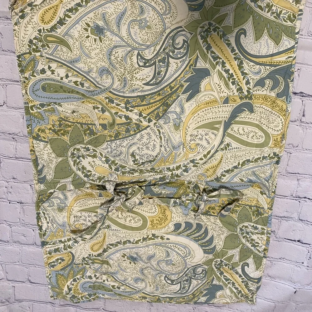 Pottery Barn floral paisley cotton standard shams